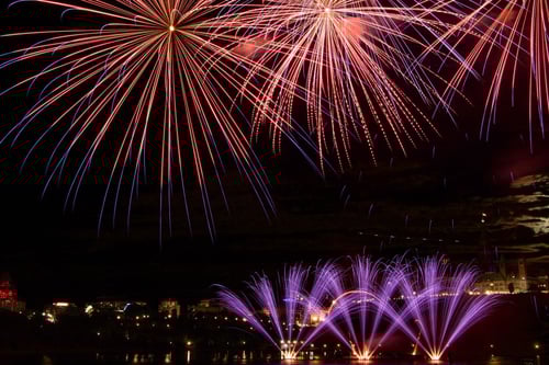 fireworks in the sky