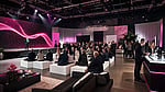 Professionals attending a premium corporate product-launch event
