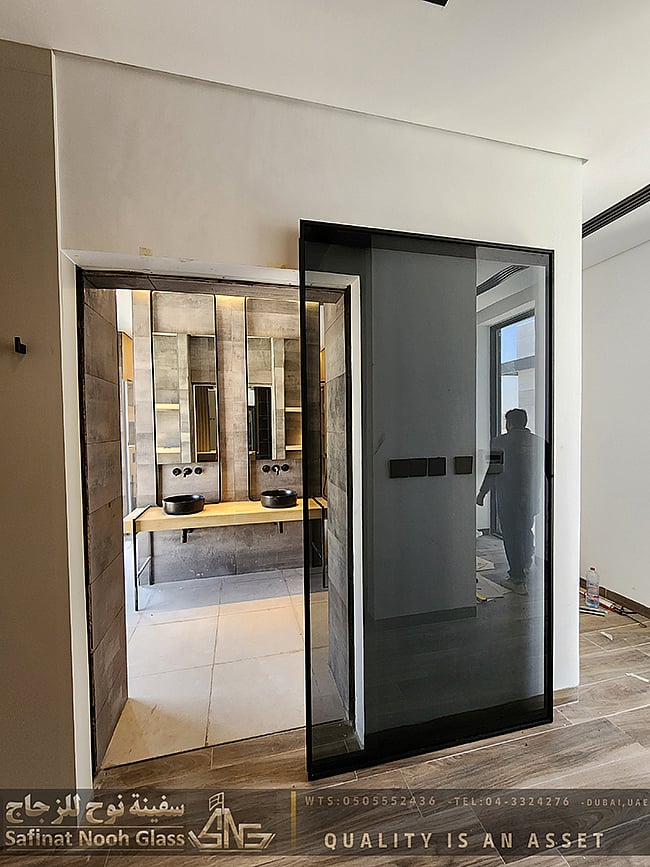 Glass doors