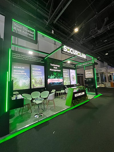 SecureLink exhibition stand at GISEC Global