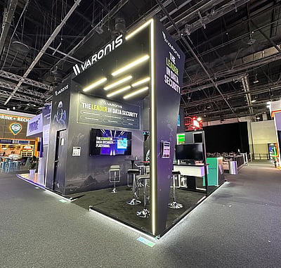 Varonis exhibition stand at GISEC Global