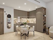 Lower Floor | Modern 1BHK | Burj and Road Views