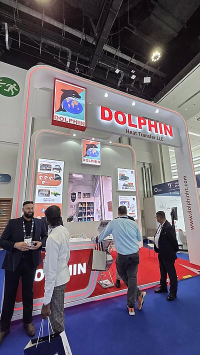 Dolphin Heat Transfer exhibition stand at ADIPEC