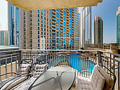 Pool View | Fully Furnished | Luxury 1BR |Vacant