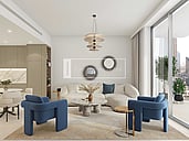 Lower Floor | Modern 1BHK | Burj and Road Views