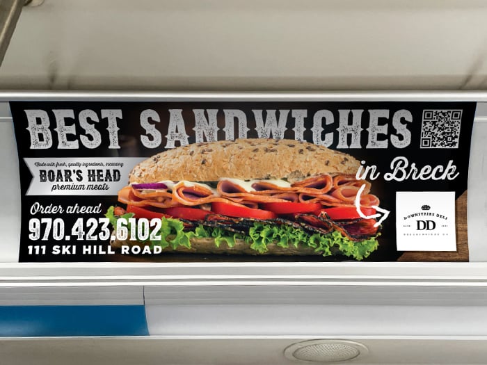 Billboard near Food and Wine Classic n Aspen