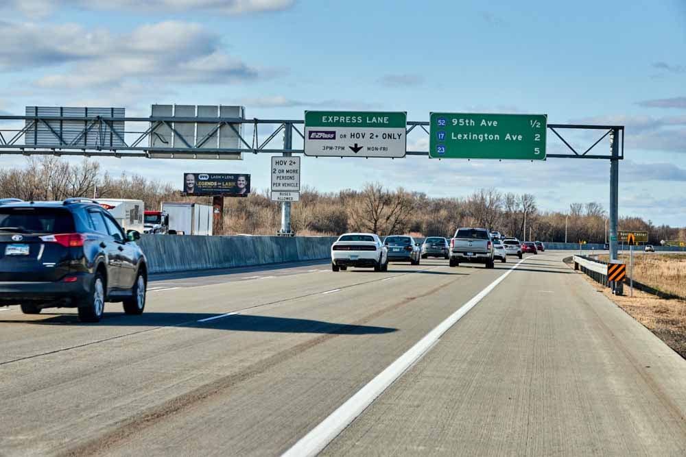 I-35W S/O 95th Avenue NE W/L F/S Media