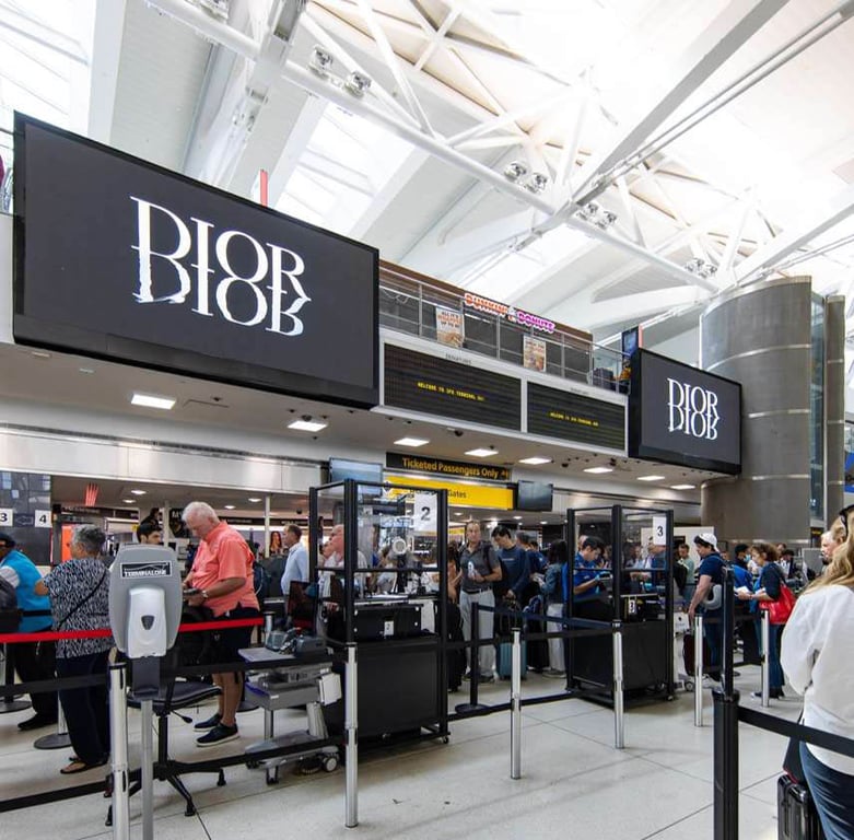 Terminal 1 Video Wall - 2 screens