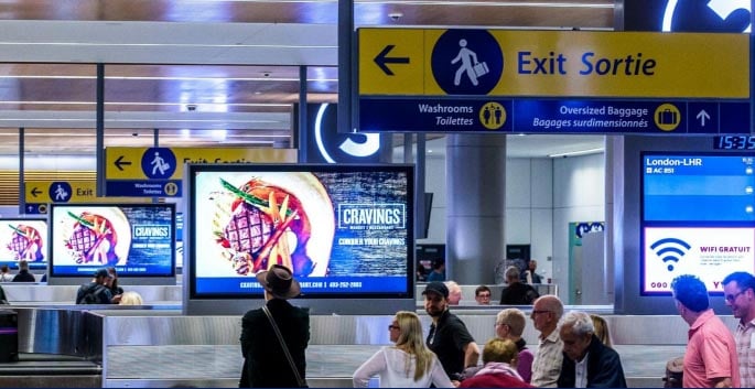 Digital at Baggage Carousel, Calgary International Airport