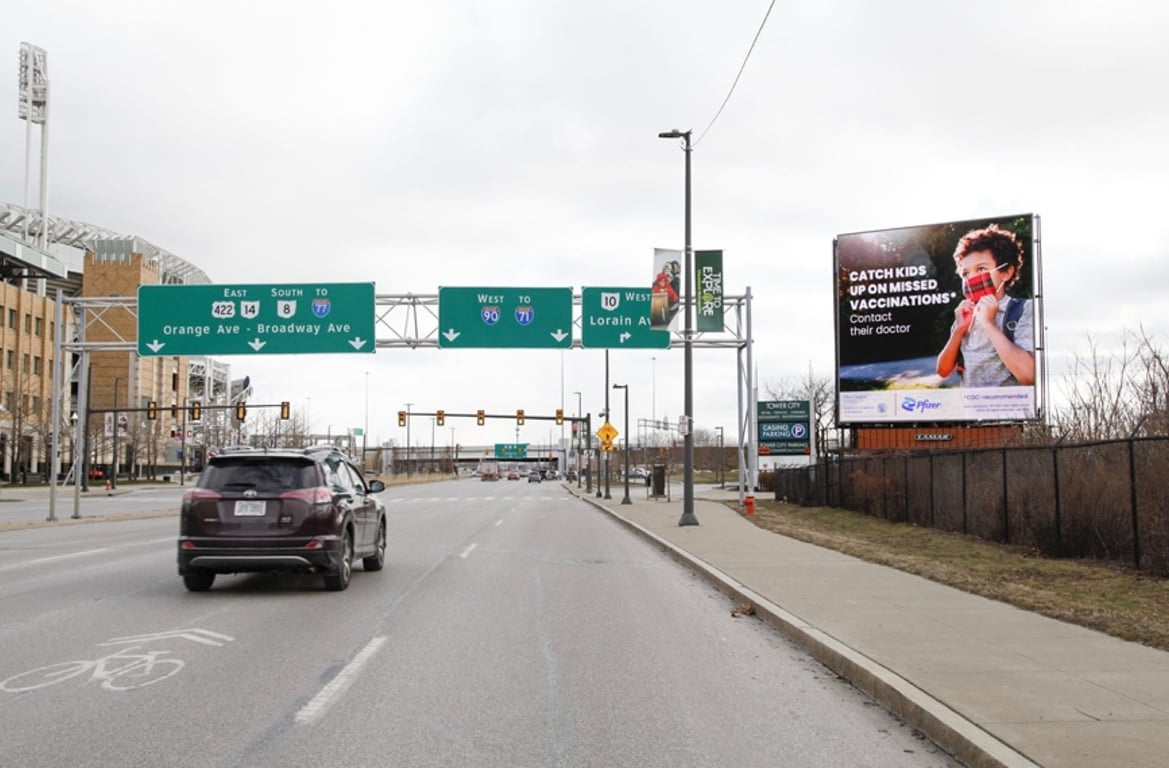 Location photo for US-422 near Ontario St & Carnegie Av, Downtown (Cleveland)