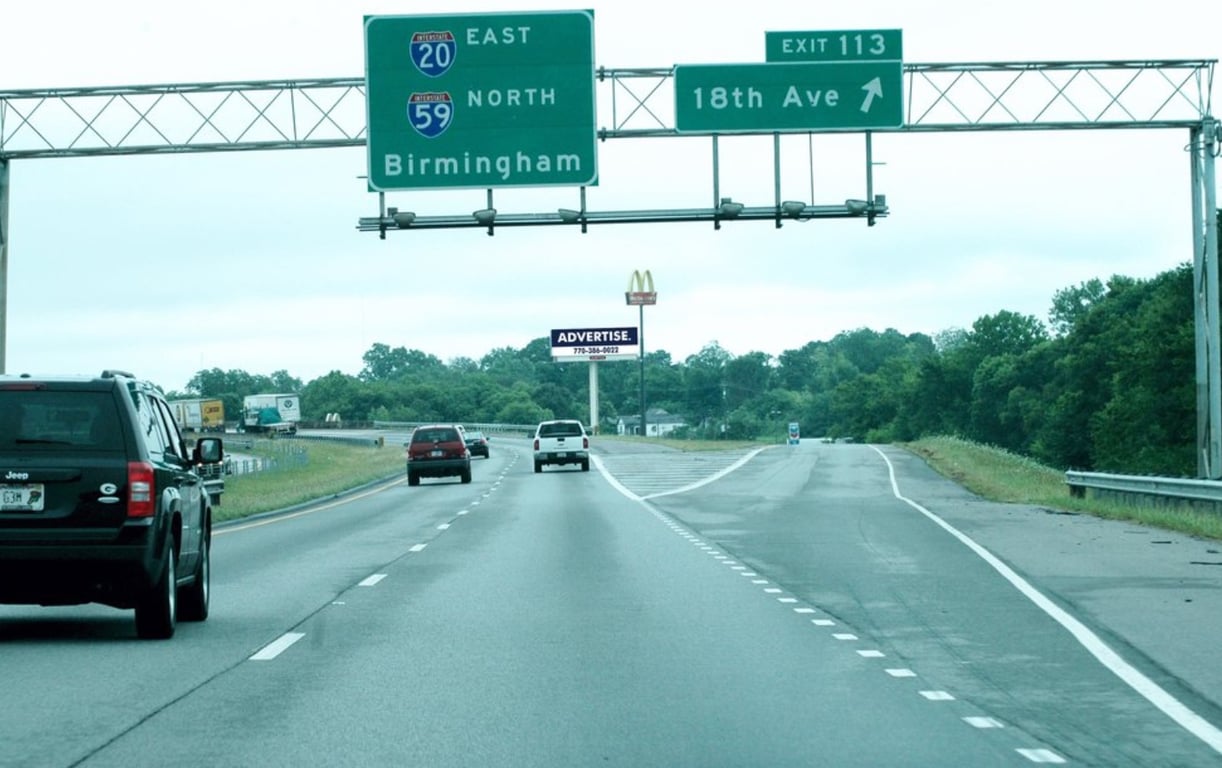 I-59 / I-20 at 18th Avenue Exit (#113) Media