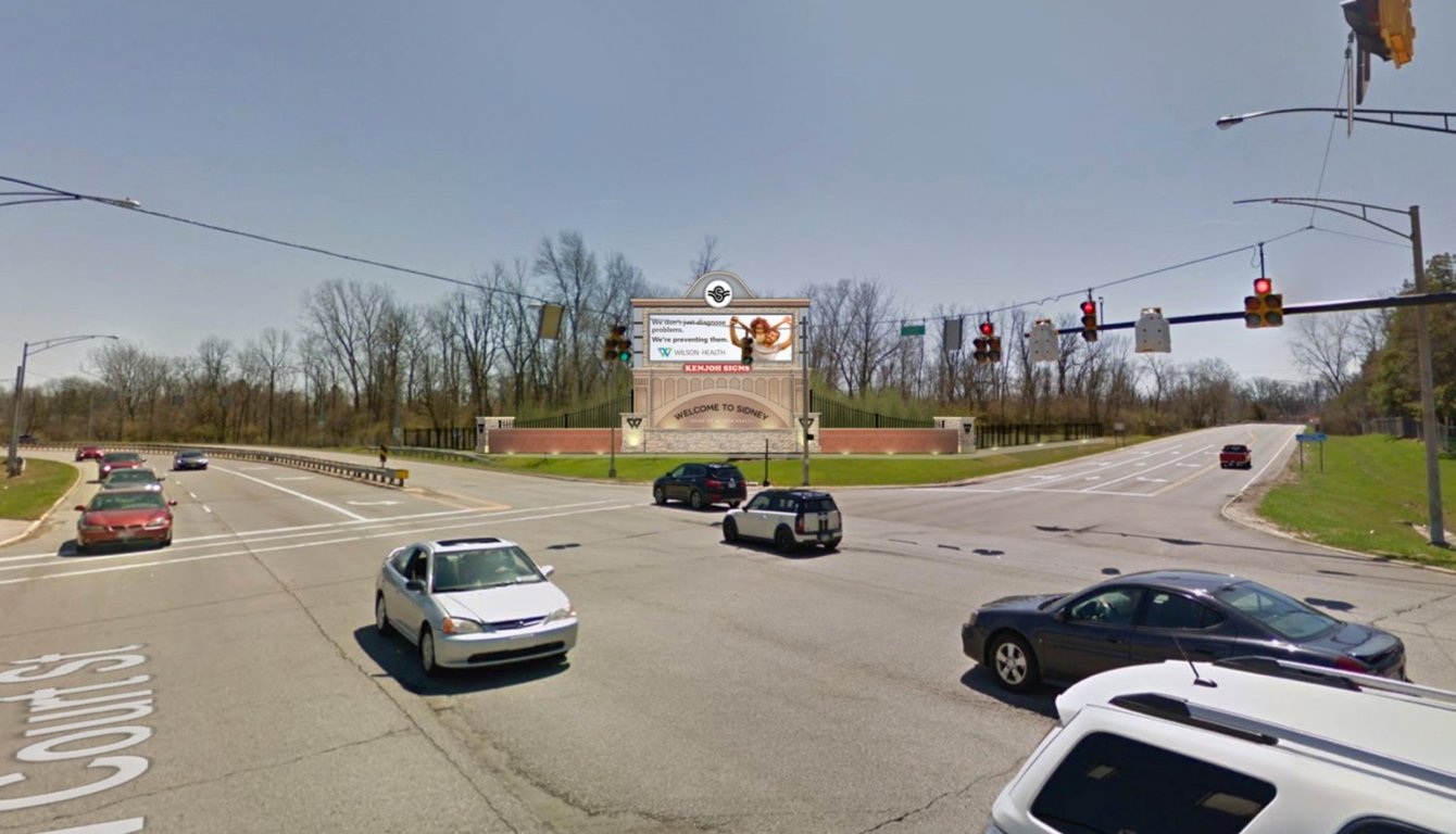 Intersection of Michigan St and 4th St, Sidney, OH, W/F Media