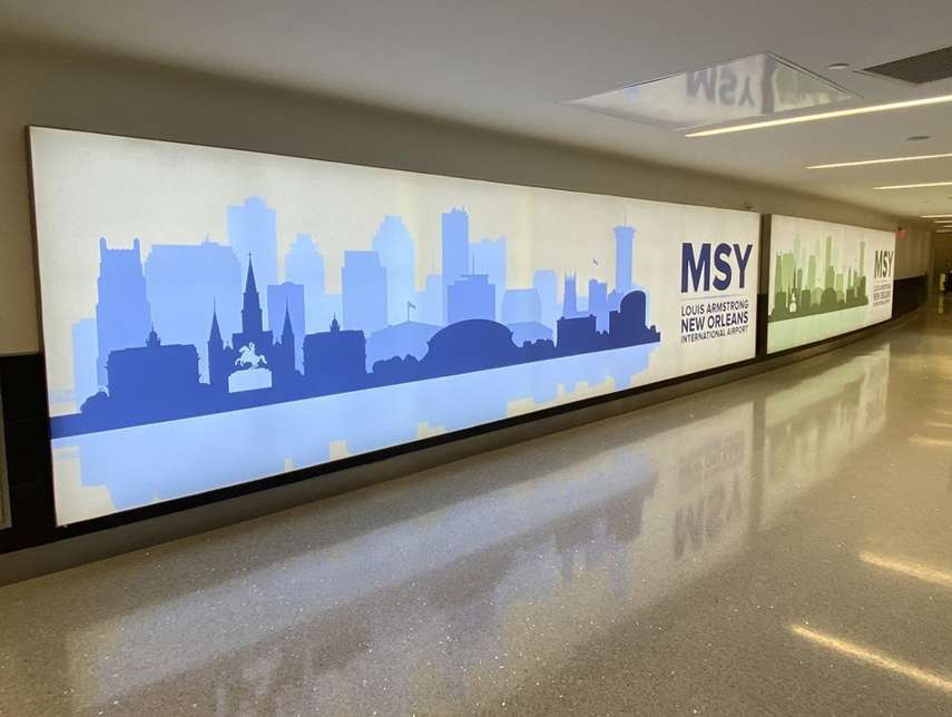 Lit Tension Fabric Display in Kenner, LA