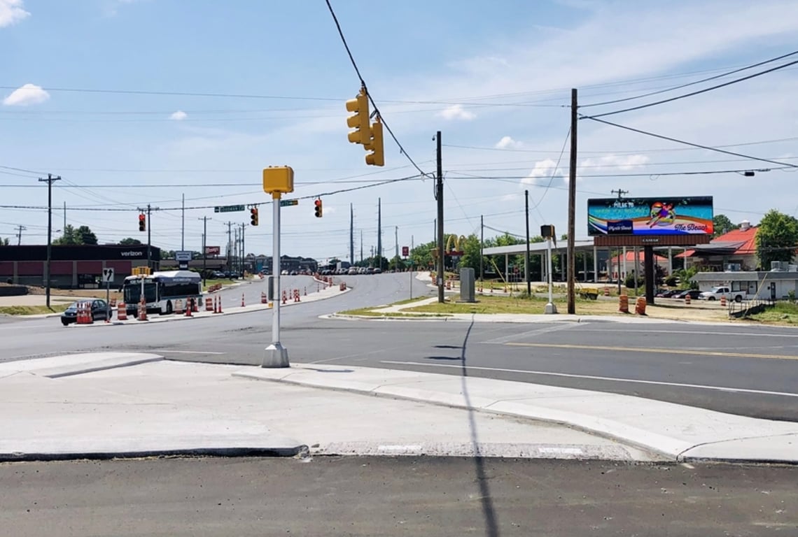 Location photo for Concord Pkwy N near Rider Transit Center - Green (Concord)