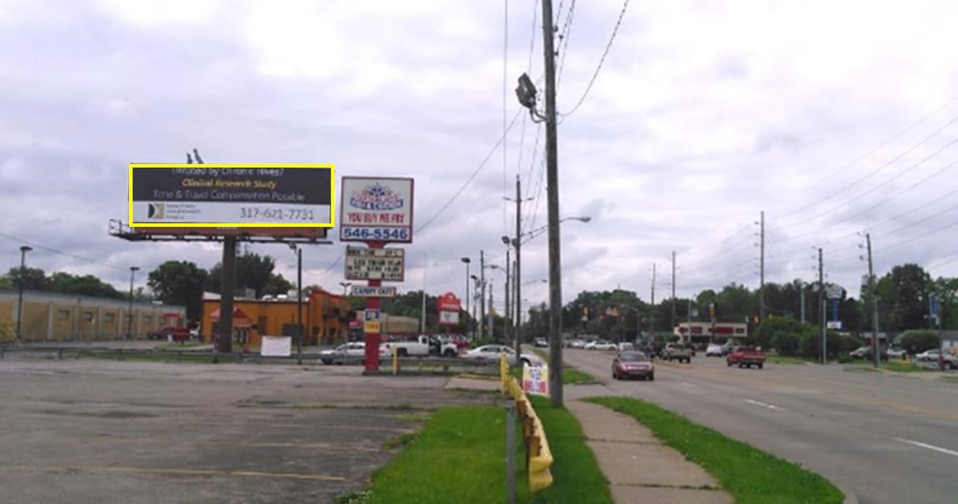 Location photo for N Keystone Ave near 38th & Keystone Station WB, Meadows (Indianapolis)