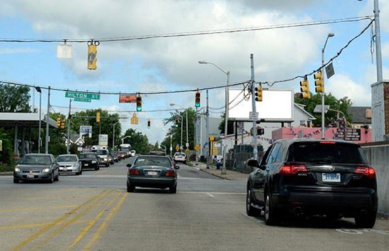 Location photo for Frederick Ave near FREDERICK AVE & HILTON ST fs wb, Irvington (Baltimore)