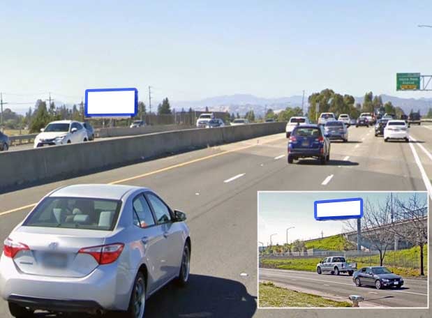 Hwy 101 12 ft N/O Commerce Rd. E/S F/N Media