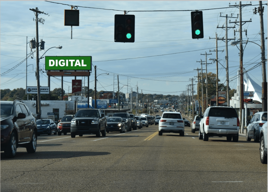 Location photo for Poplar Ave near POPLAR AVENUE at WHITE STATION ROAD, East Memphis (Memphis)