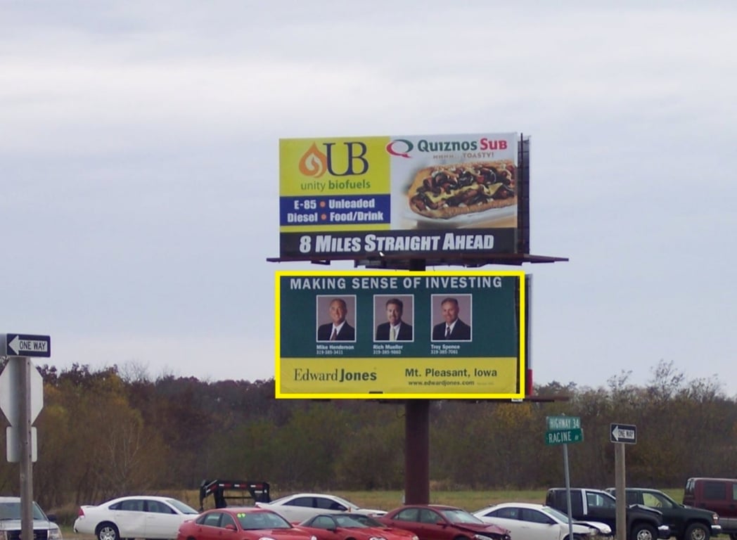 US Hwy 34 190 ft w/o Racine Ave. S/S, E/F Media