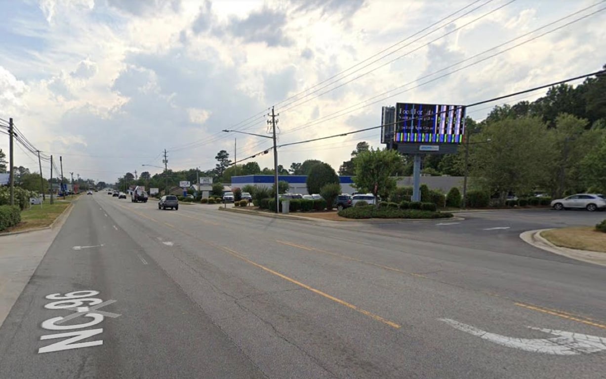 Location photo for N Brightleaf Blvd near Pine Needle Square (Smithfield)