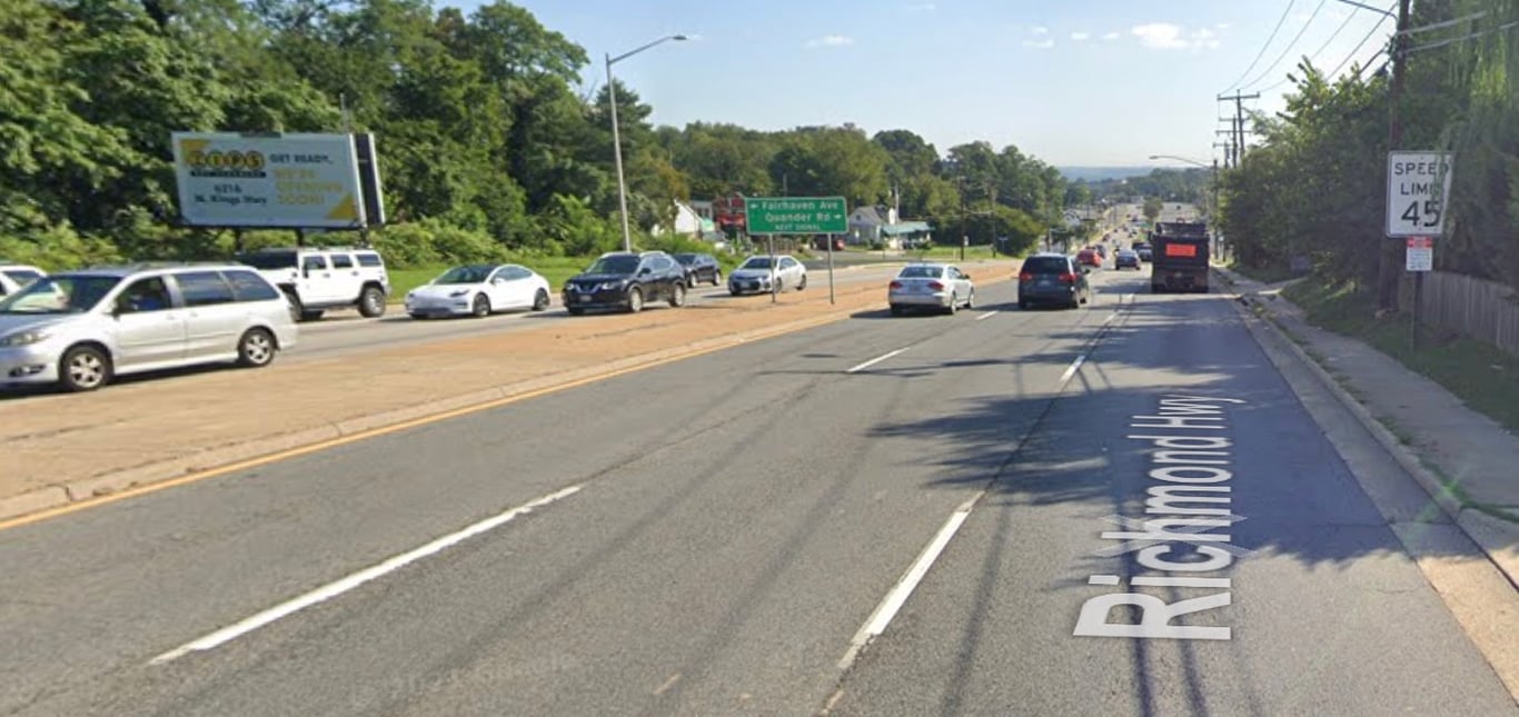 Location photo for Jamaica Dr near Richmond Hwy at Fairhaven Ave (Alexandria)