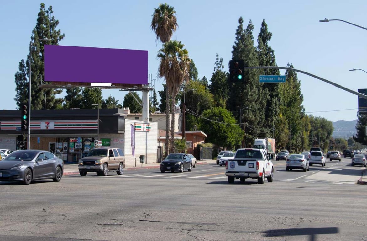 Location photo for Sherman Way near Balboa Blvd & Sherman Way (Southbound), Van Nuys (Los Angeles)