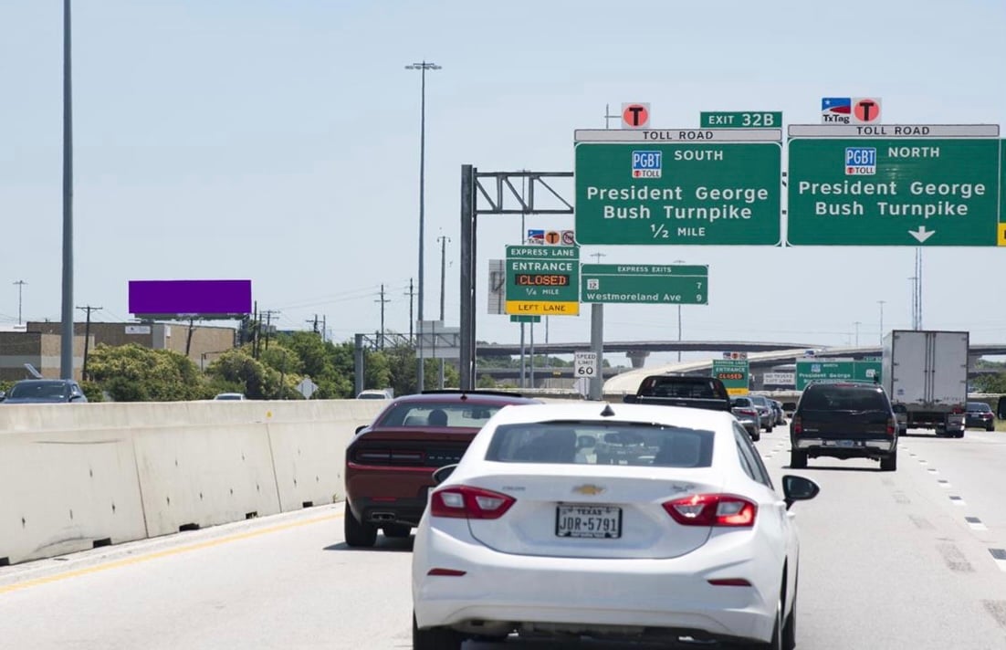 I-30 (Tom Landry) E/O Hwy 360 N/S F/W Media