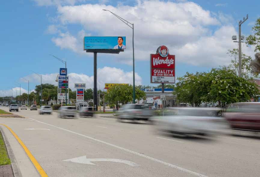 S/L Okeechobee Road 1700 ft E/O Turnpike F/W Media