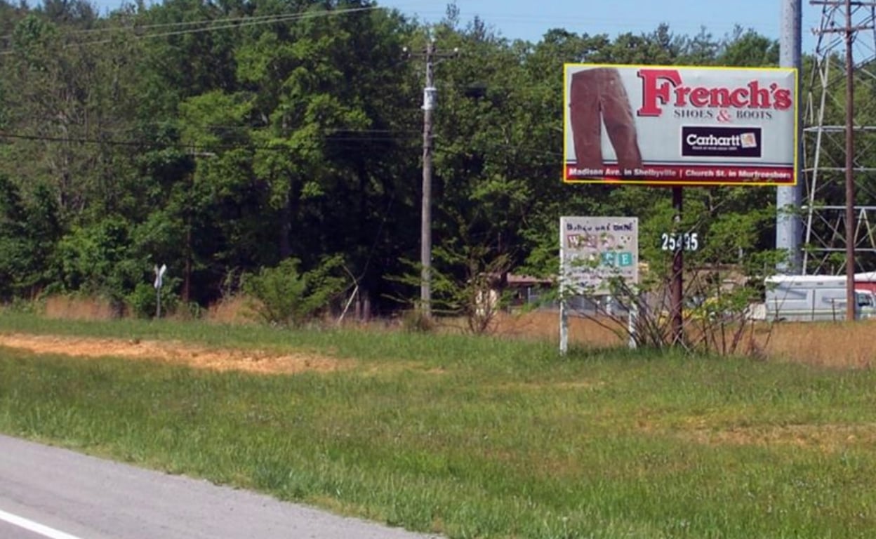 Billboard near Bonnaroo