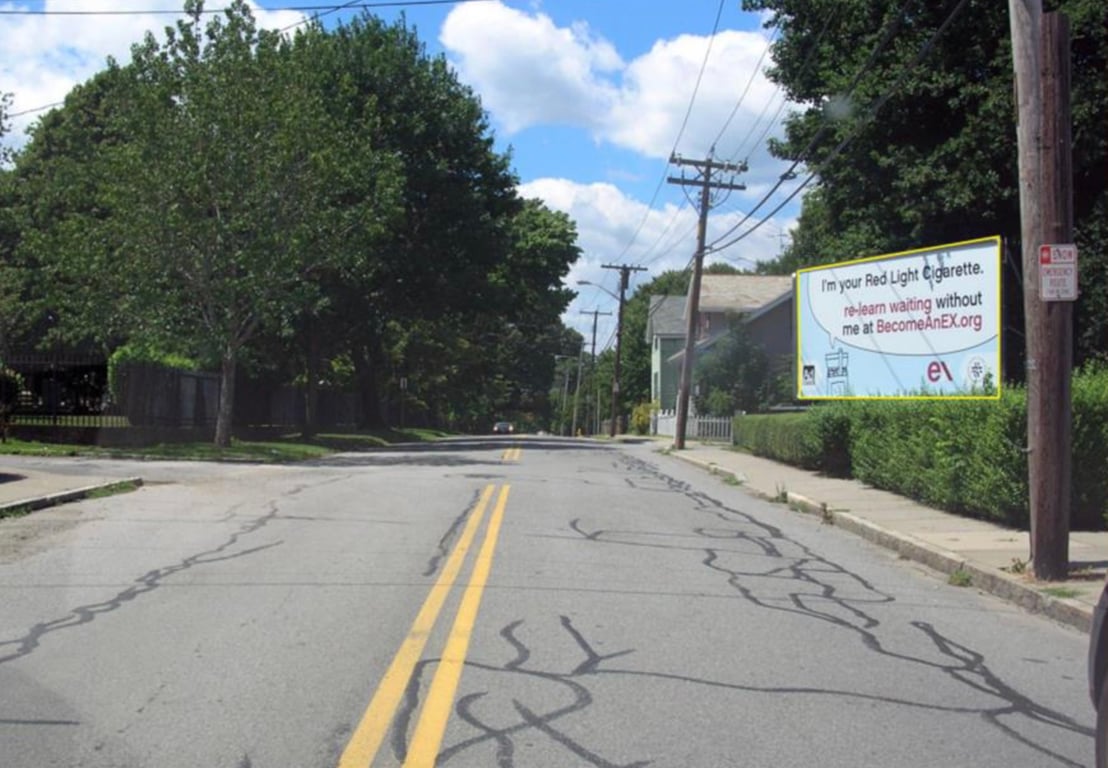 Billboard near Newport Folk Festival