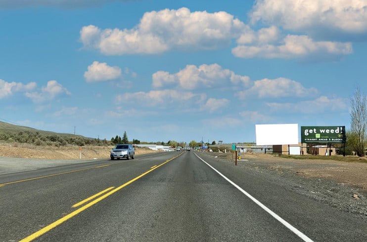 Billboard near Watershed Festival