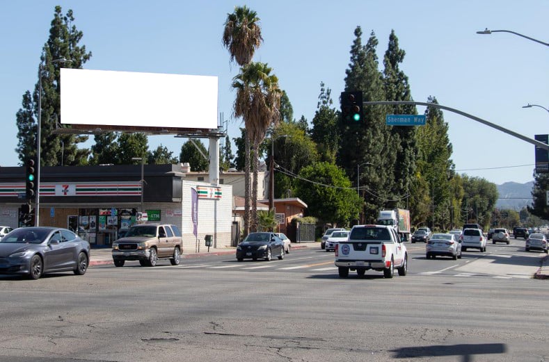 Location photo for Sherman Way near Balboa Blvd & Sherman Way (Southbound), Van Nuys (Los Angeles)