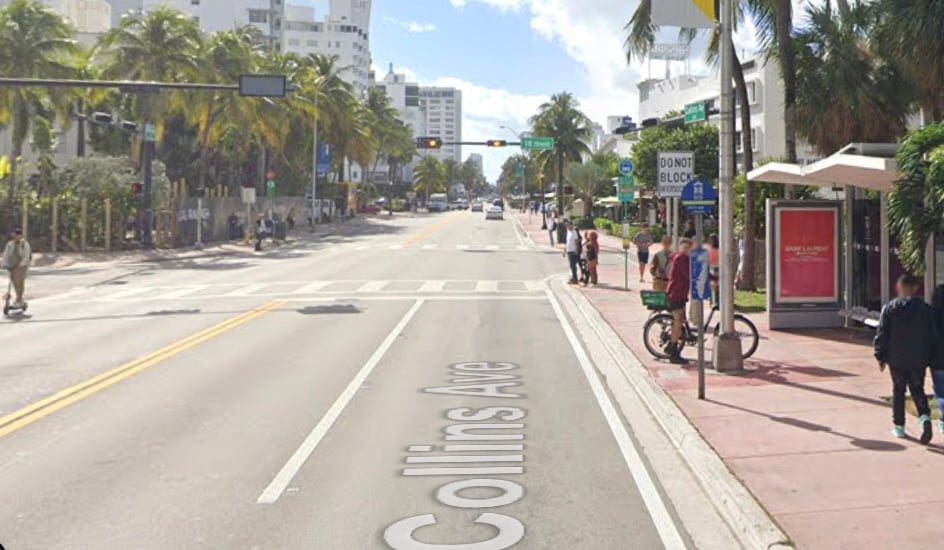 Location photo for W/L COLLINS AVE 18 ST F/N