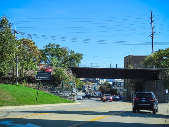 Location photo for W Highland Ave near Nancy Kimball Cobblestone House (Elgin)