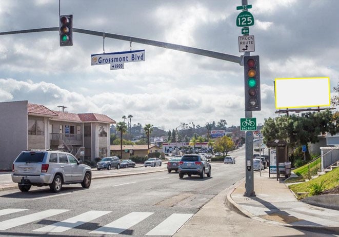 La Mesa Blvd. 72.00 ft S/O Grossmont Blvd. W/S F/NE Media