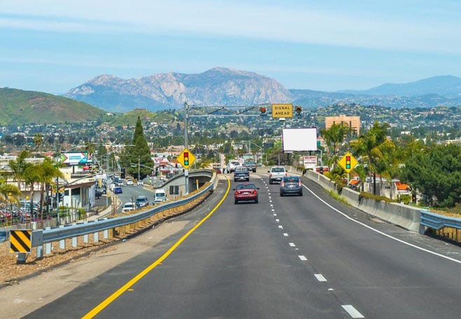 El Cajon Blvd. 210.00 ft E/O Chase Ave. S/S F/SW Media