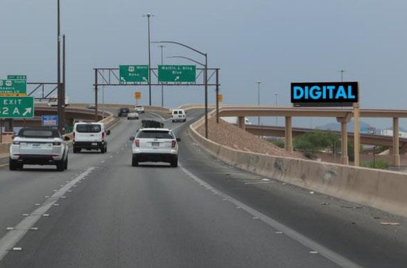 Location photo for SB Martin L King after U.S. 95 (Las Vegas)