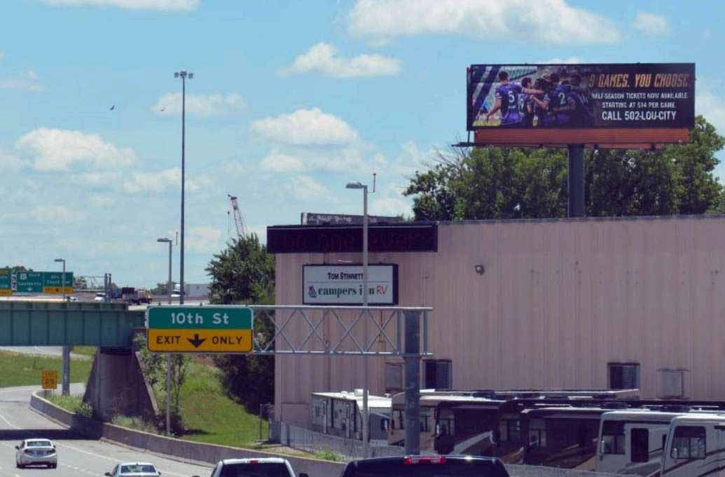 W/S of I-65 at MM 1.10, right-hand read for southbound traffic, N/F Media