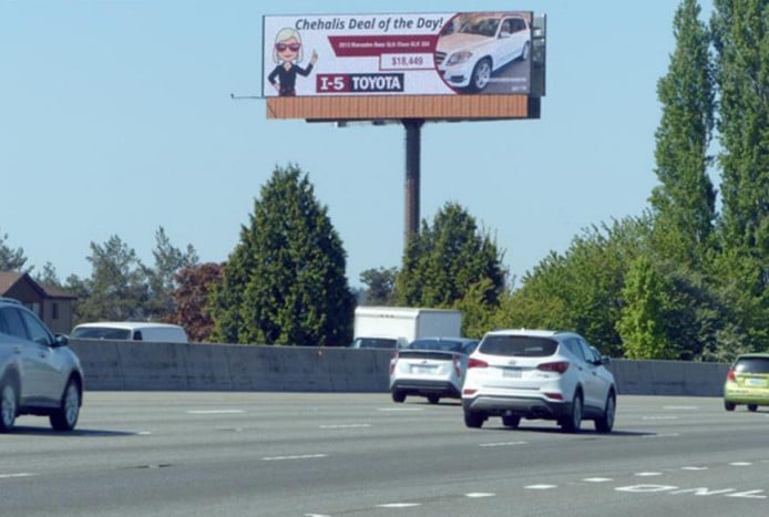 Billboard in Seattle, WA
