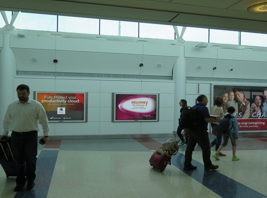 Lit Multi Graphic Diorama in Amf Ohare, IL