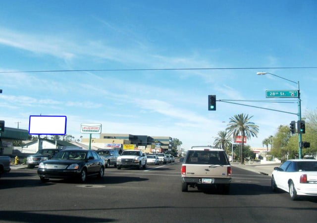 Location photo for Indian School Rd 113 ft W/O 28th St S/S (2B) F/E