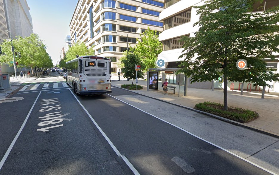 Location photo for 18th St, NW, ES 56' S/O G St, NW - F/N