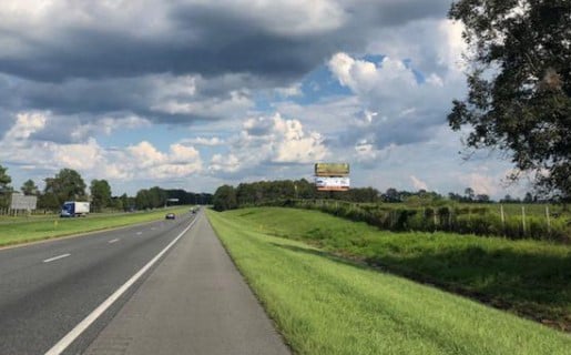 Location photo for I-10 east of Bonifay Exit 112 - South Side of Interstate - Top Panel. W/F RR