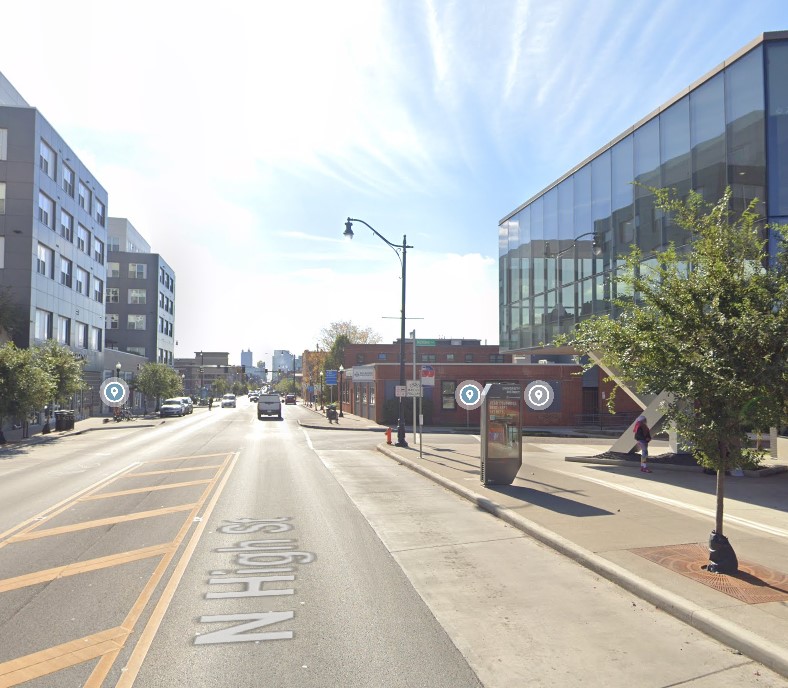 Location photo for N High St (Columbus)