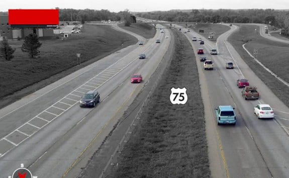 East side of Hwy 75, 1.2 miles North of SH-364 (Creek Turnpike), N/F Media