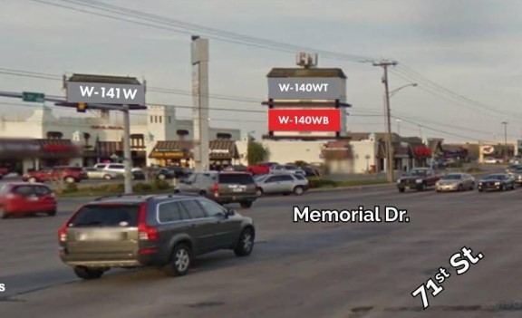 North side of 71st St .05 miles East of Memorial N/S, W/F Media