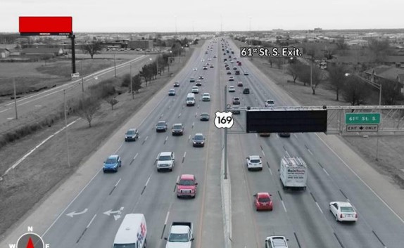 West side of Hwy 169, .6 miles North of 71st St., S/F Media