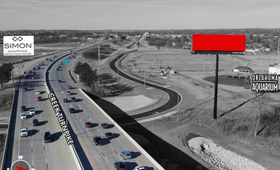 North side of SH-364 (Creek Turnpike), 3.3 miles East of Hwy 75, E/F Media