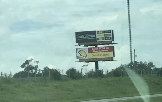 I-10 east of Bonifay Exit 112 - South Side of Interstate - Bottom Panel. E/F CR Media