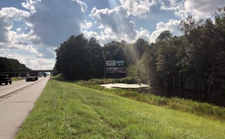 I-10 - East of St. Maryfts Rd past Exit 104 in Caryville - North side of I-10. Bottom Panel. E/F RR Media